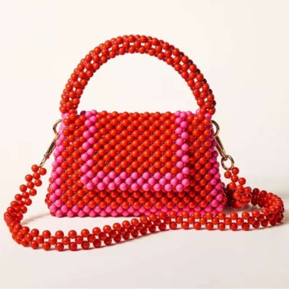 Colorblock Beaded Crossbody Bag - kate spade new york x Target Red/Pink 🥰🥰 NWT